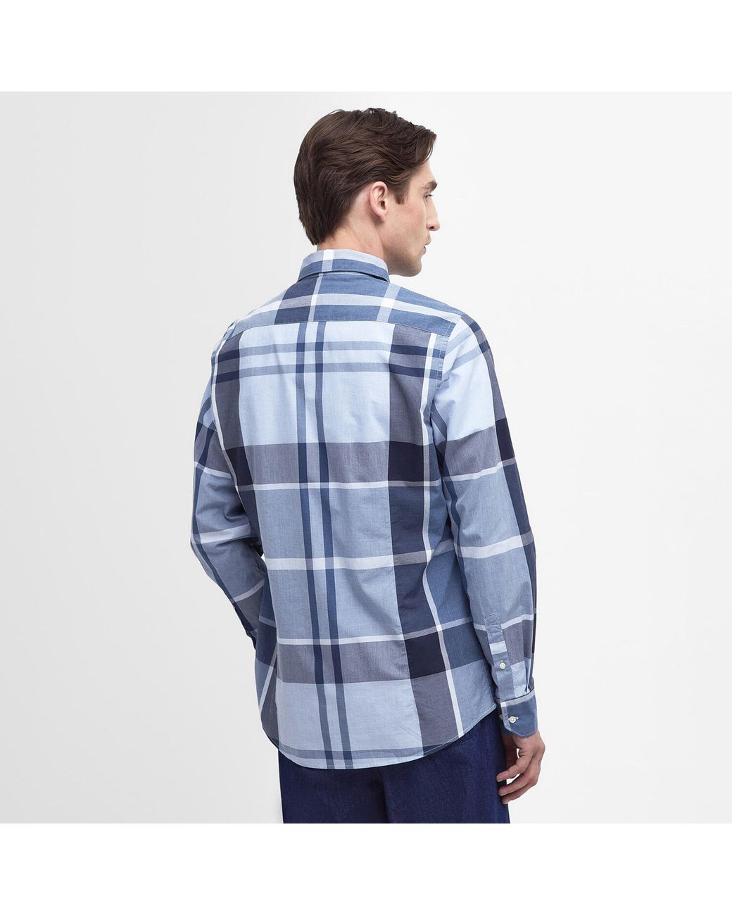 Barbour Blue Tailored Fit Harris Shirt for men