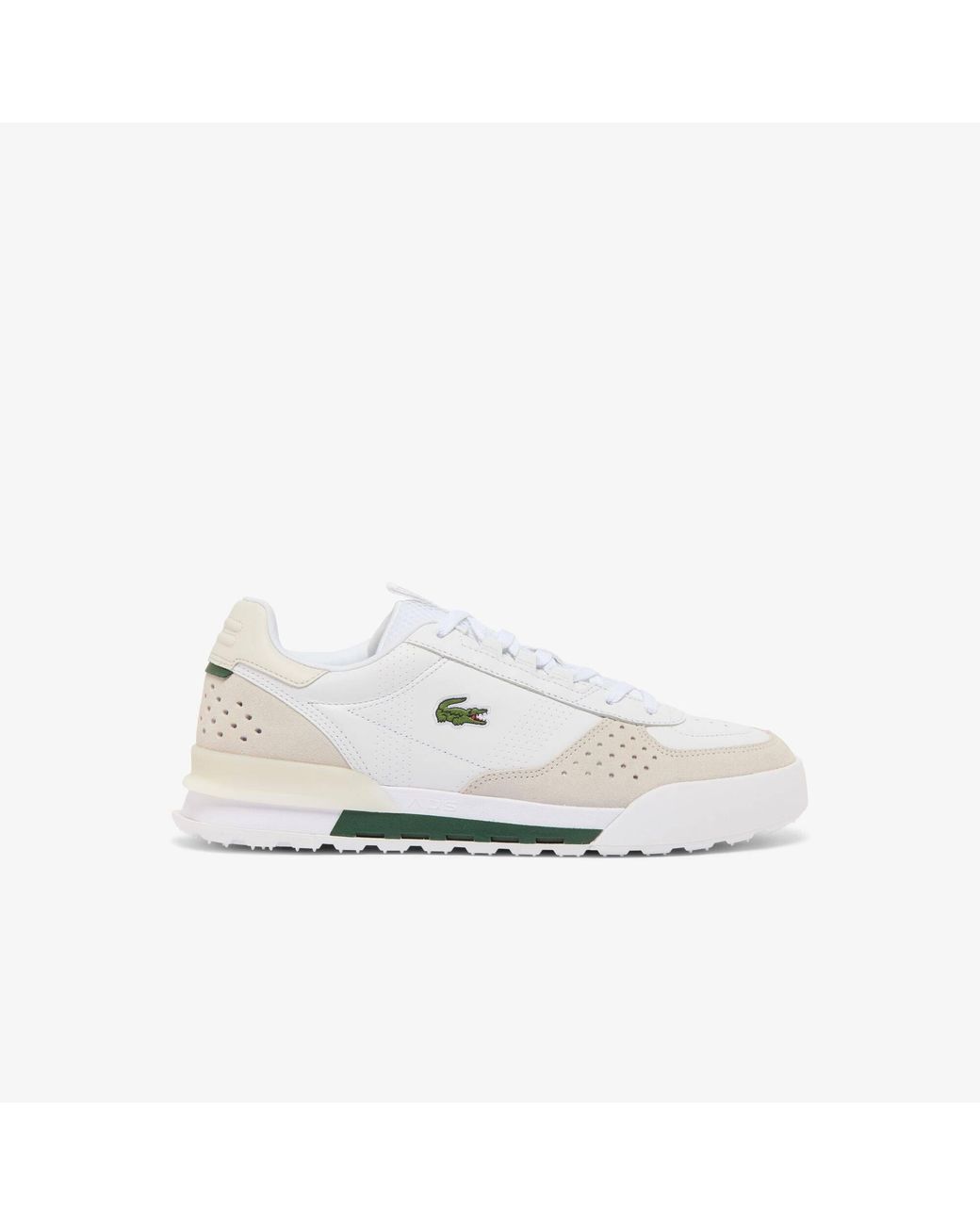 Lacoste White Slam Break Sn72 Leather Low-Top Trainers for men