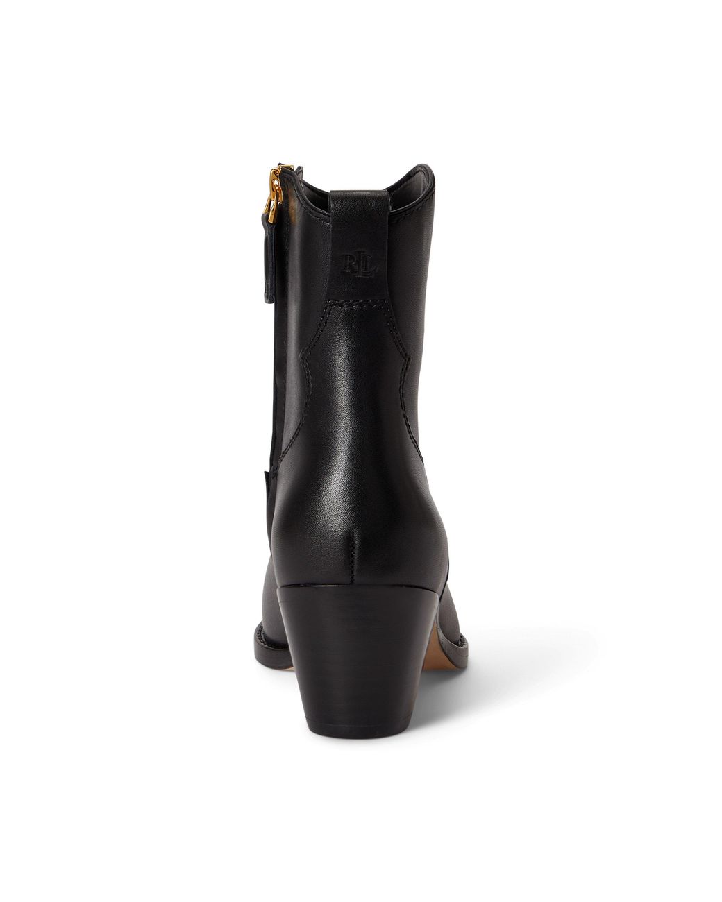 Ralph Lauren Black Harpher Boot Cowboy Boots