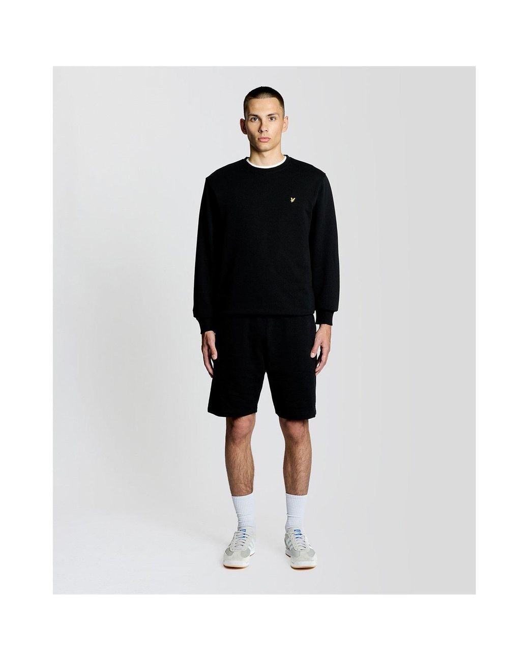 Lyle & Scott Blue Lyle & Scott Cotton Sweatshort for men