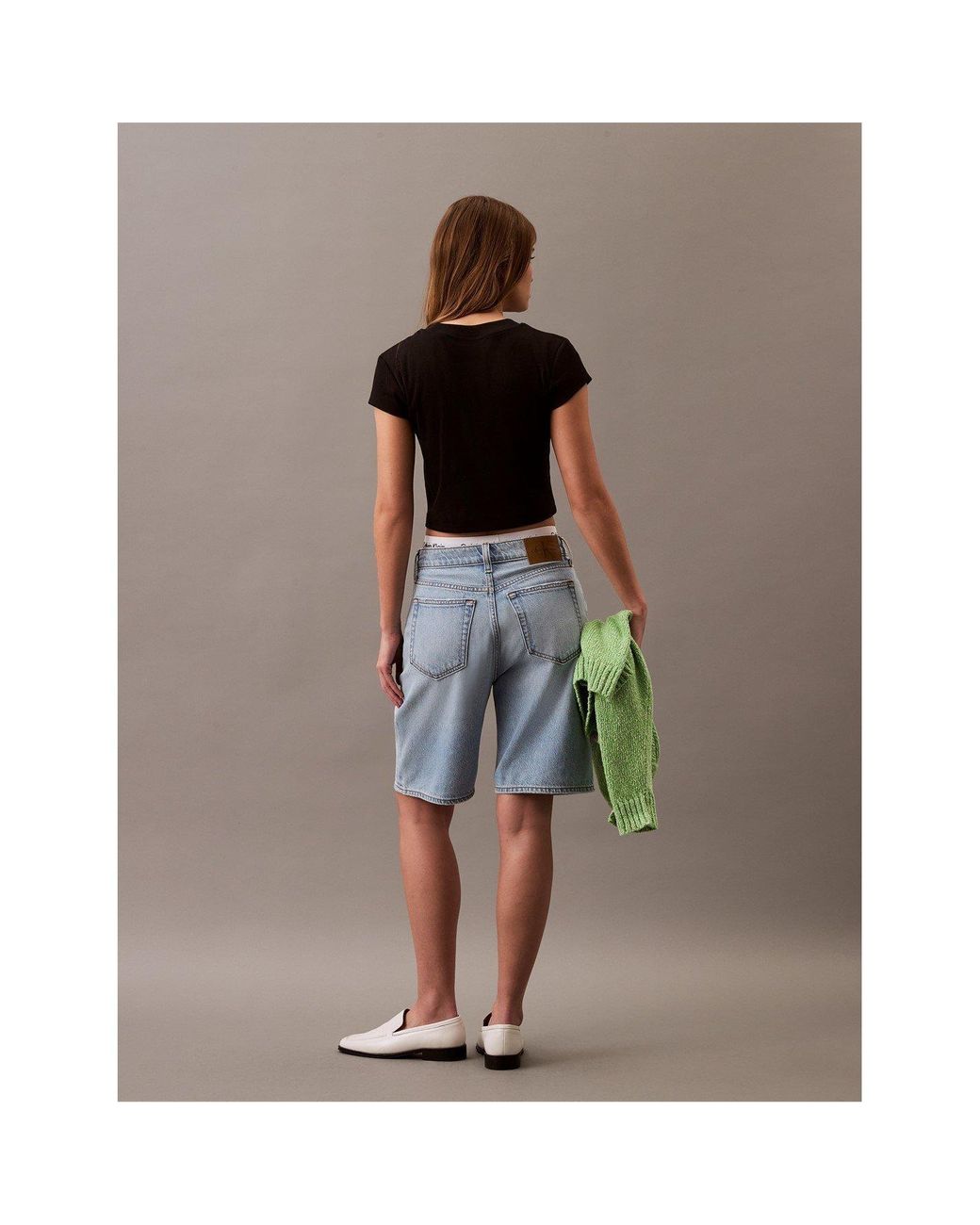 Calvin Klein Black Ckj Mono Baby T Crop Top