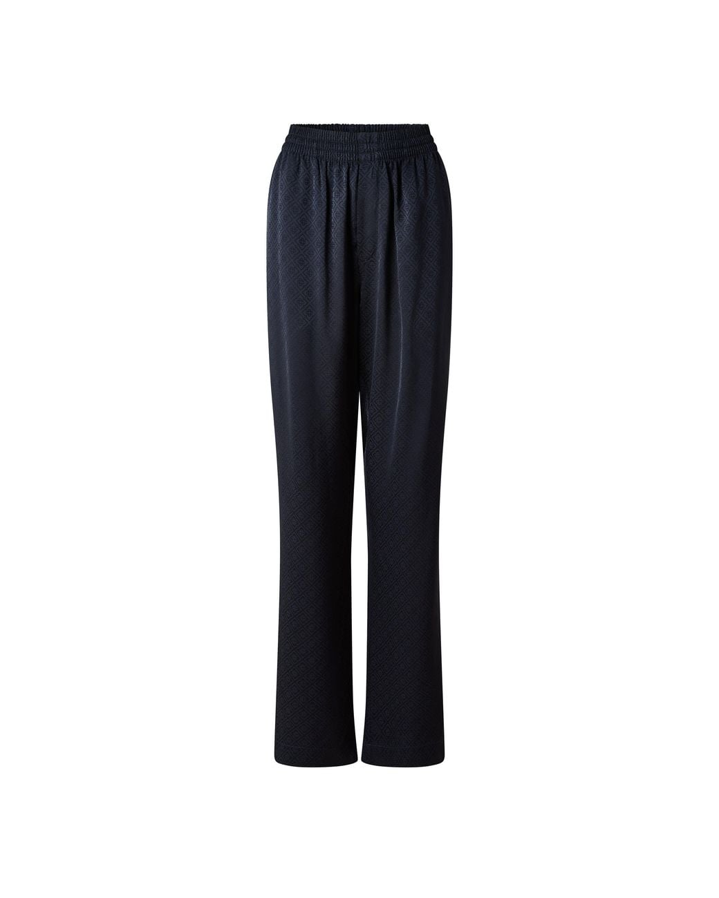 Casablanca Blue Mono Silk Straight Leg Trousers for men