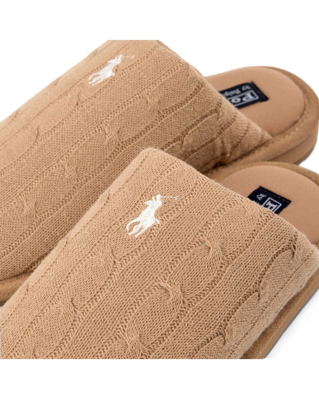 Polo Ralph Lauren Brown Carey Mule Slippers
