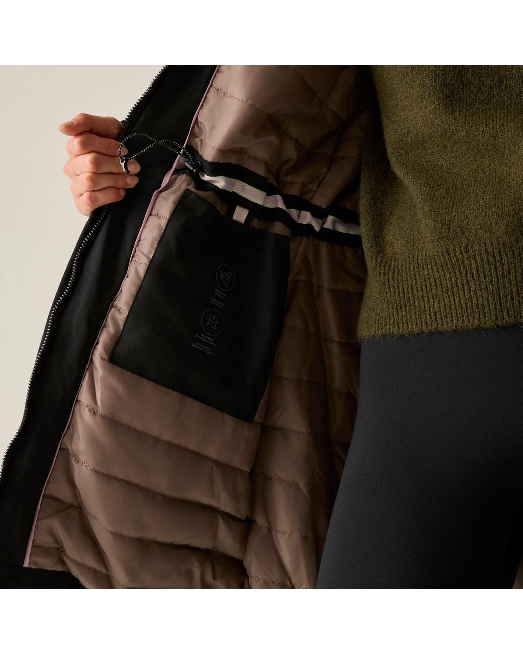 Regatta Black Marron Waterproof Jacket