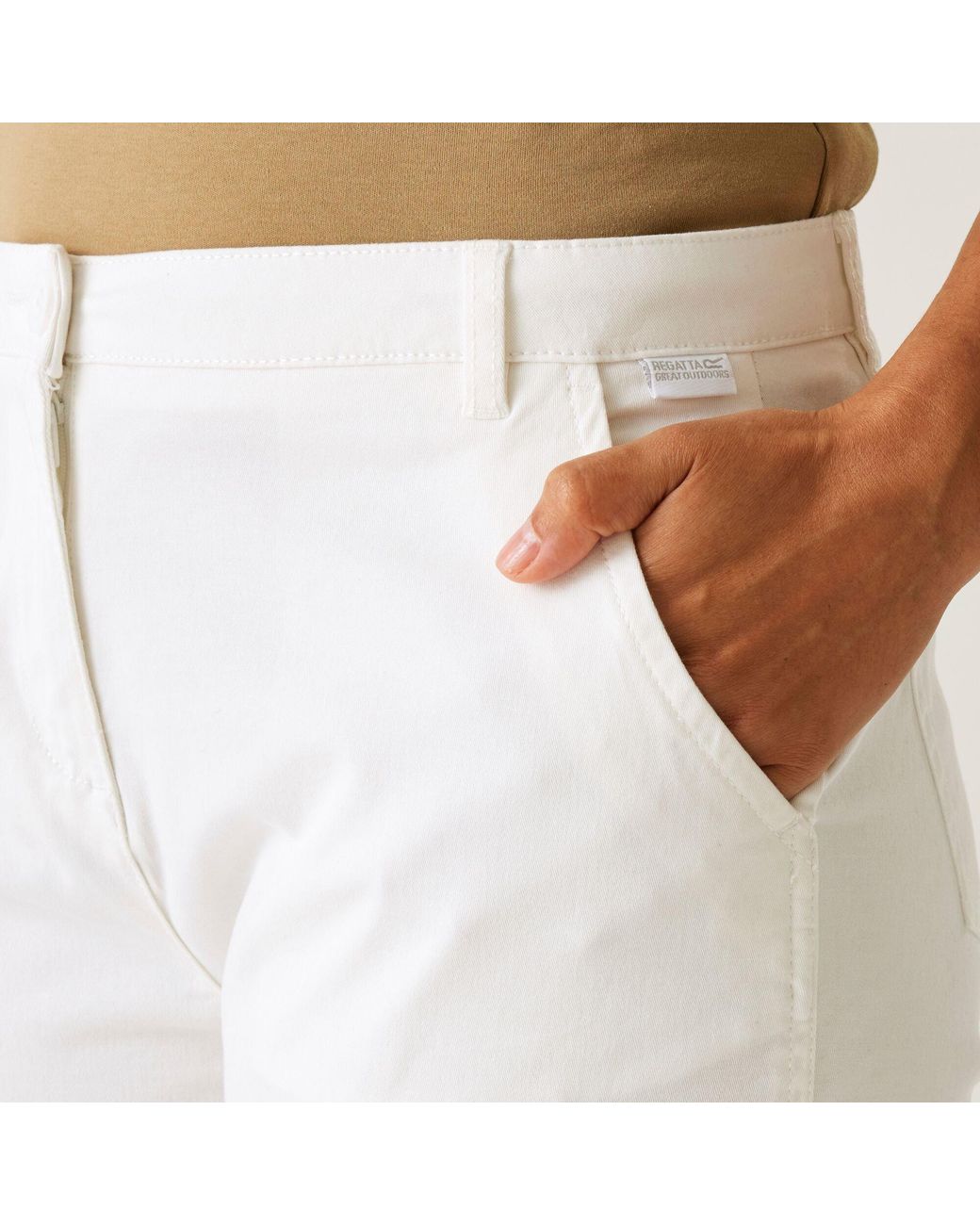 Regatta White Bayletta Capri Trousers