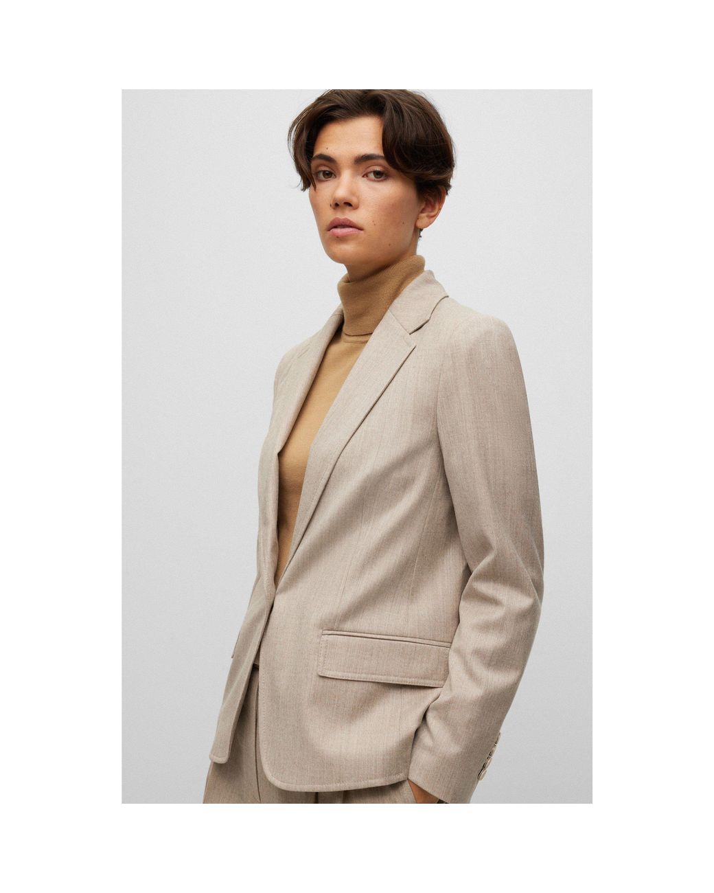 Boss Gray Jocalua15 Suit Jacket