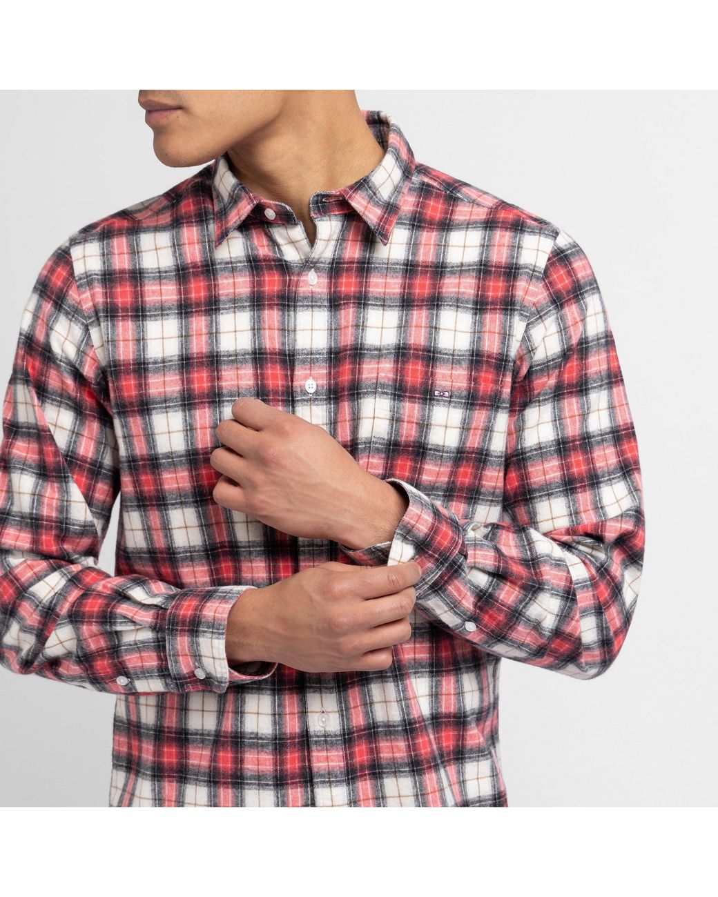 Eden Park Chequered Flannel Shirt for men