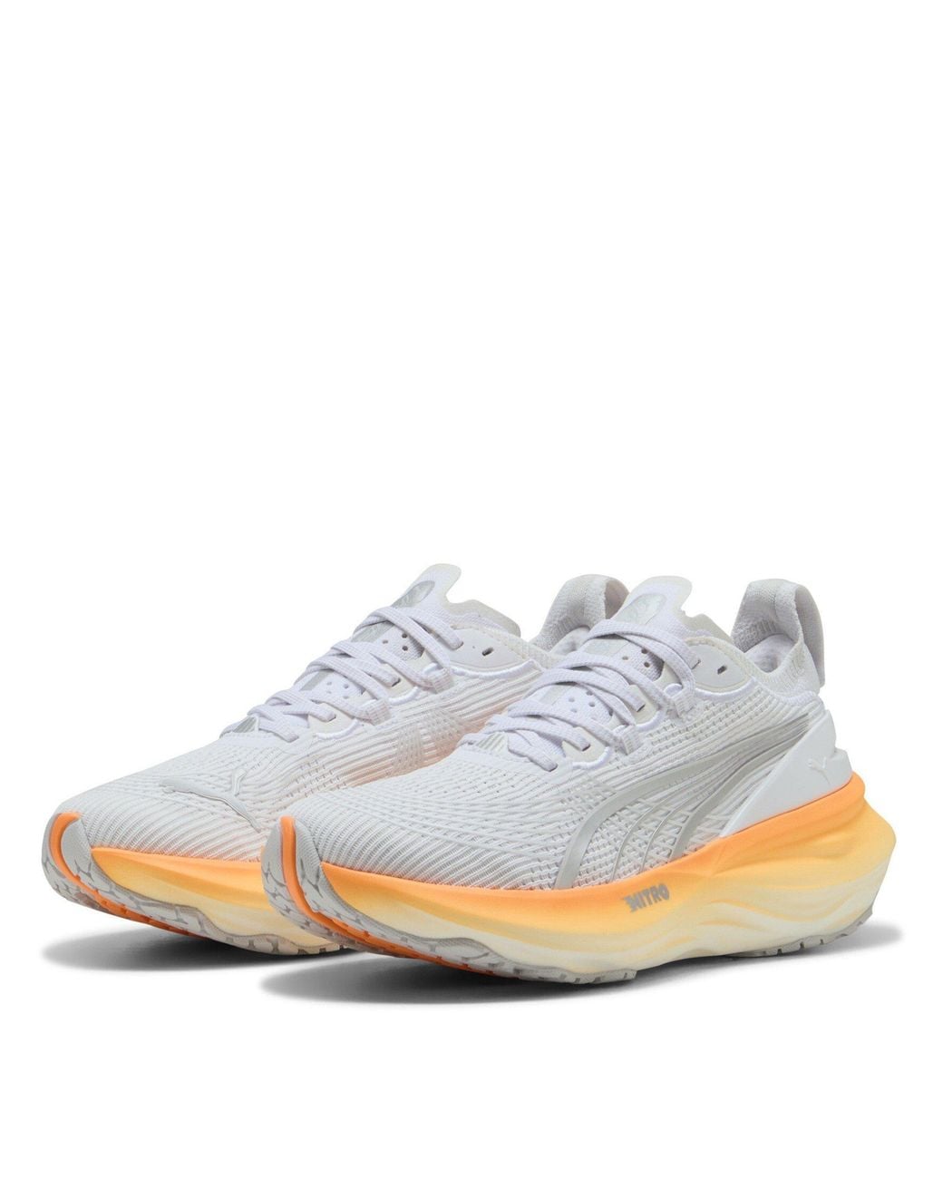 PUMA White Foreverrun Nitro 2 Wn Road Running Shoes