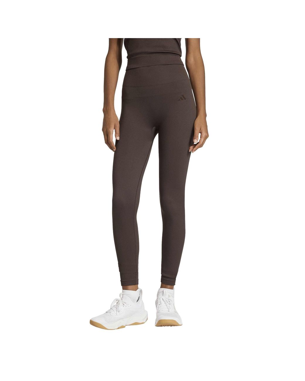 Adidas Gray Workout Essentials Full-Length Knit Leggings