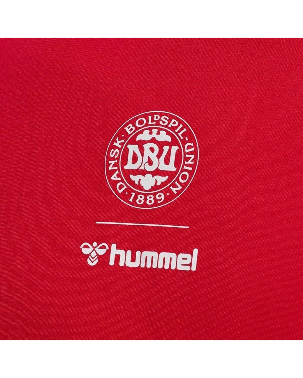Hummel Red Denmark Short Sleeve T-Shirt for men