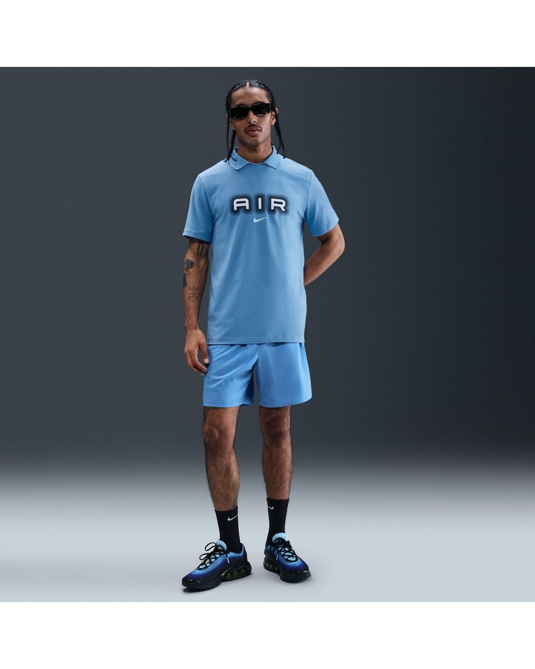 Nike Blue M Nsw Sw Air Graphic Tee for men