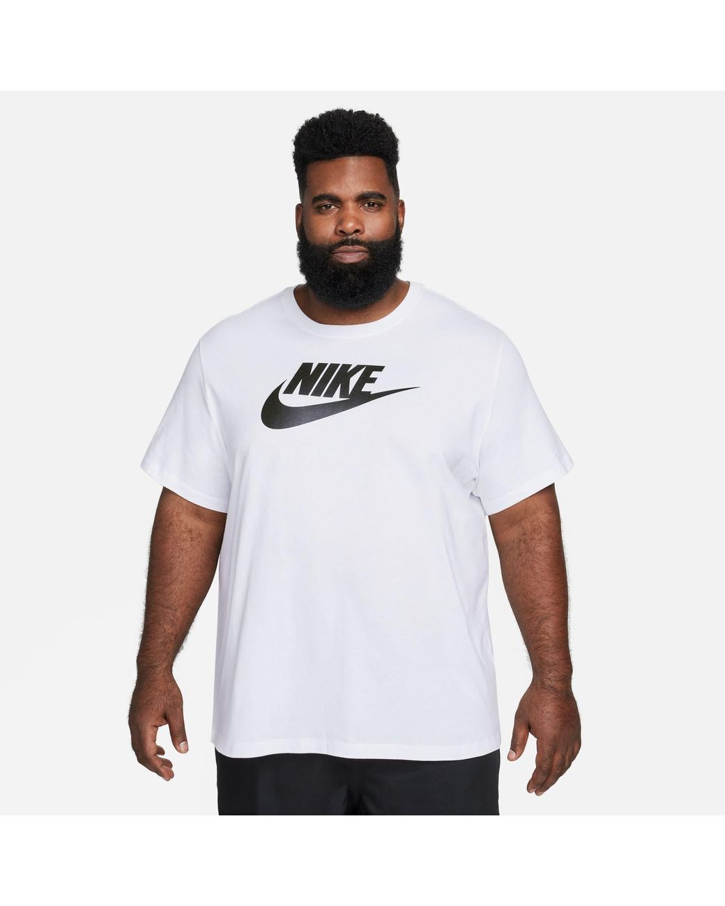 Nike White Sportswear Club T-Shirt for men