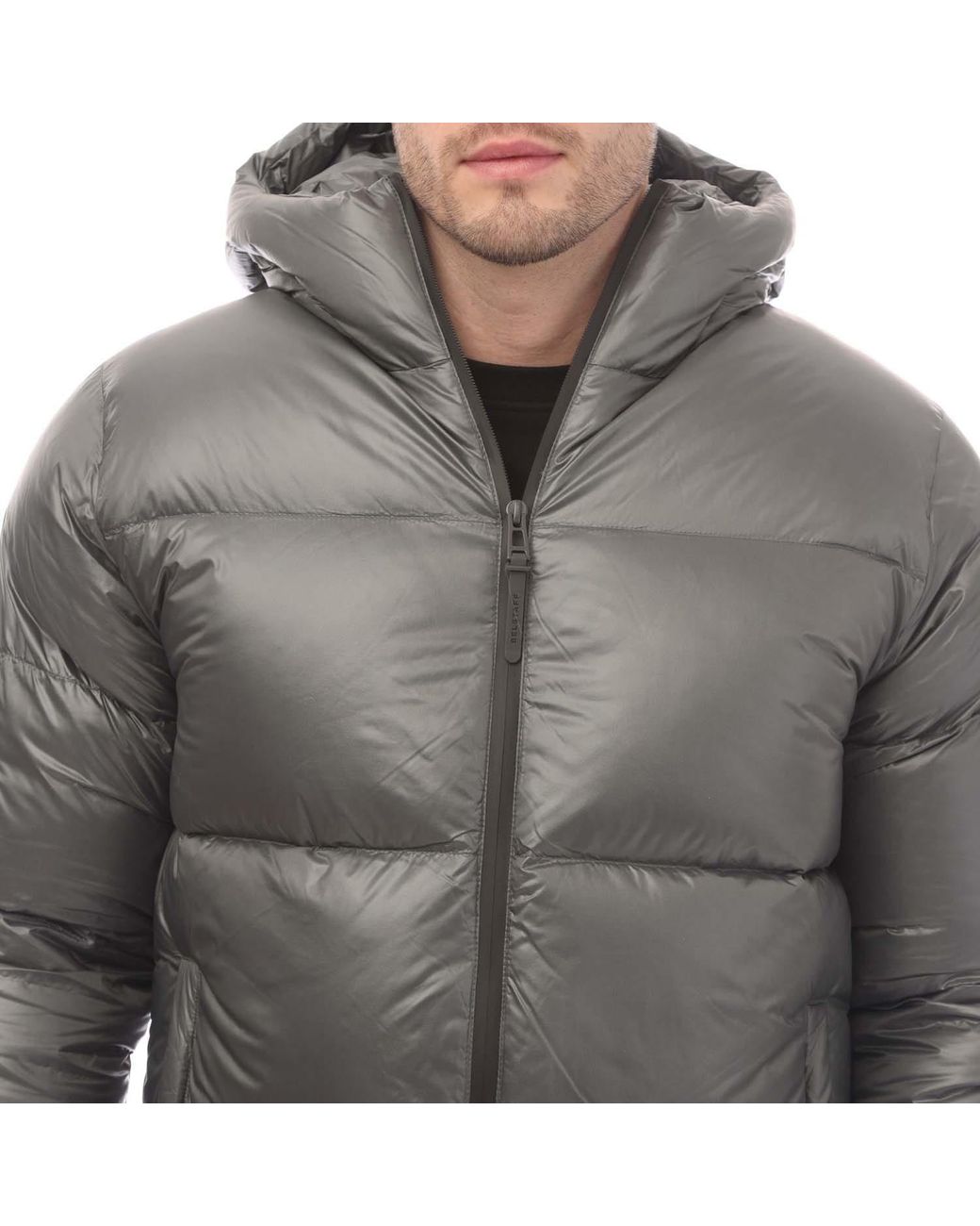 Belstaff Gray Down Filled Ripstop Resolve Jacket for men