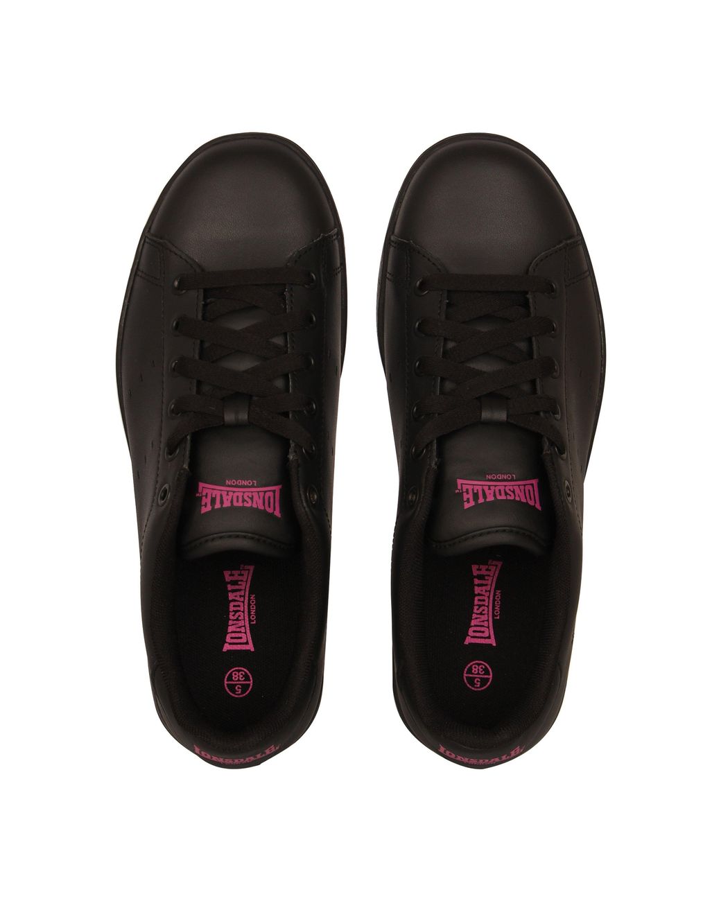Lonsdale Black Leyton Ladies Trainers
