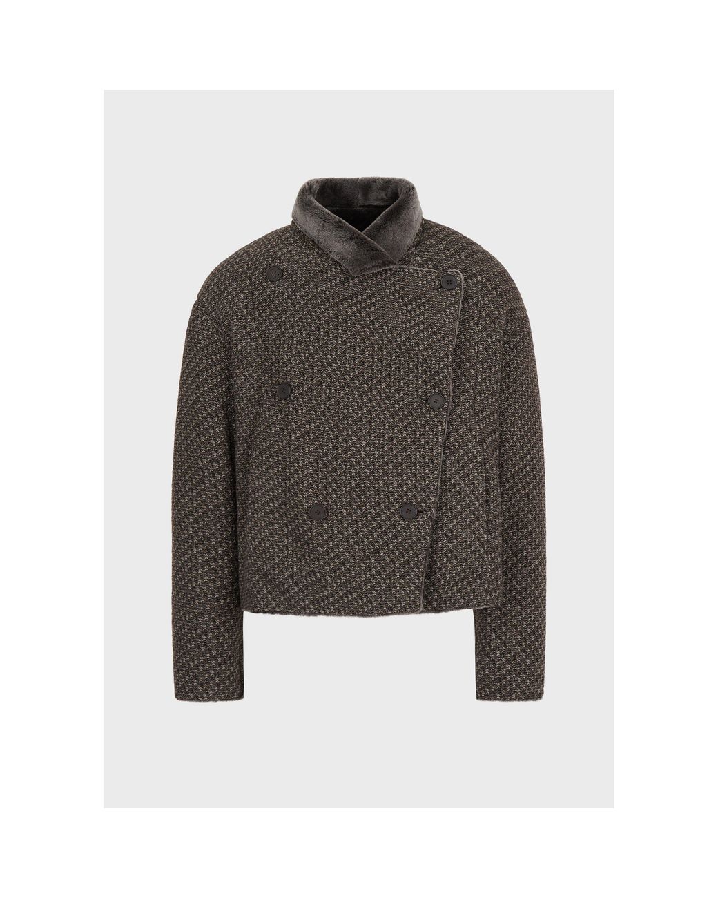 Emporio Armani Brown Emporio Txd Fbrc Jkt Sn99 for men