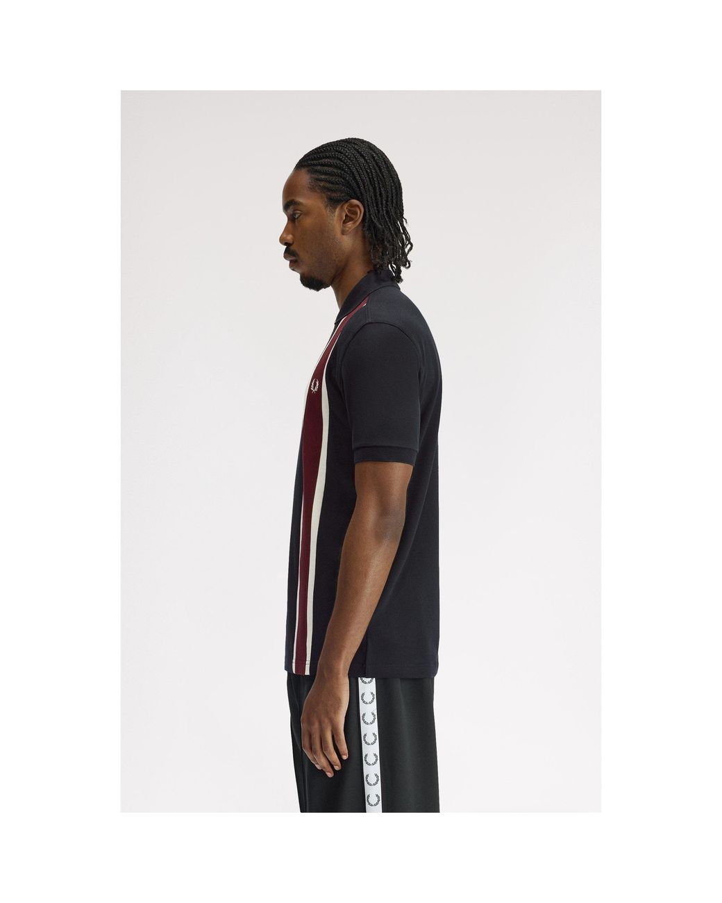 Fred Perry Black Short Sleeve Polo Shirt for men