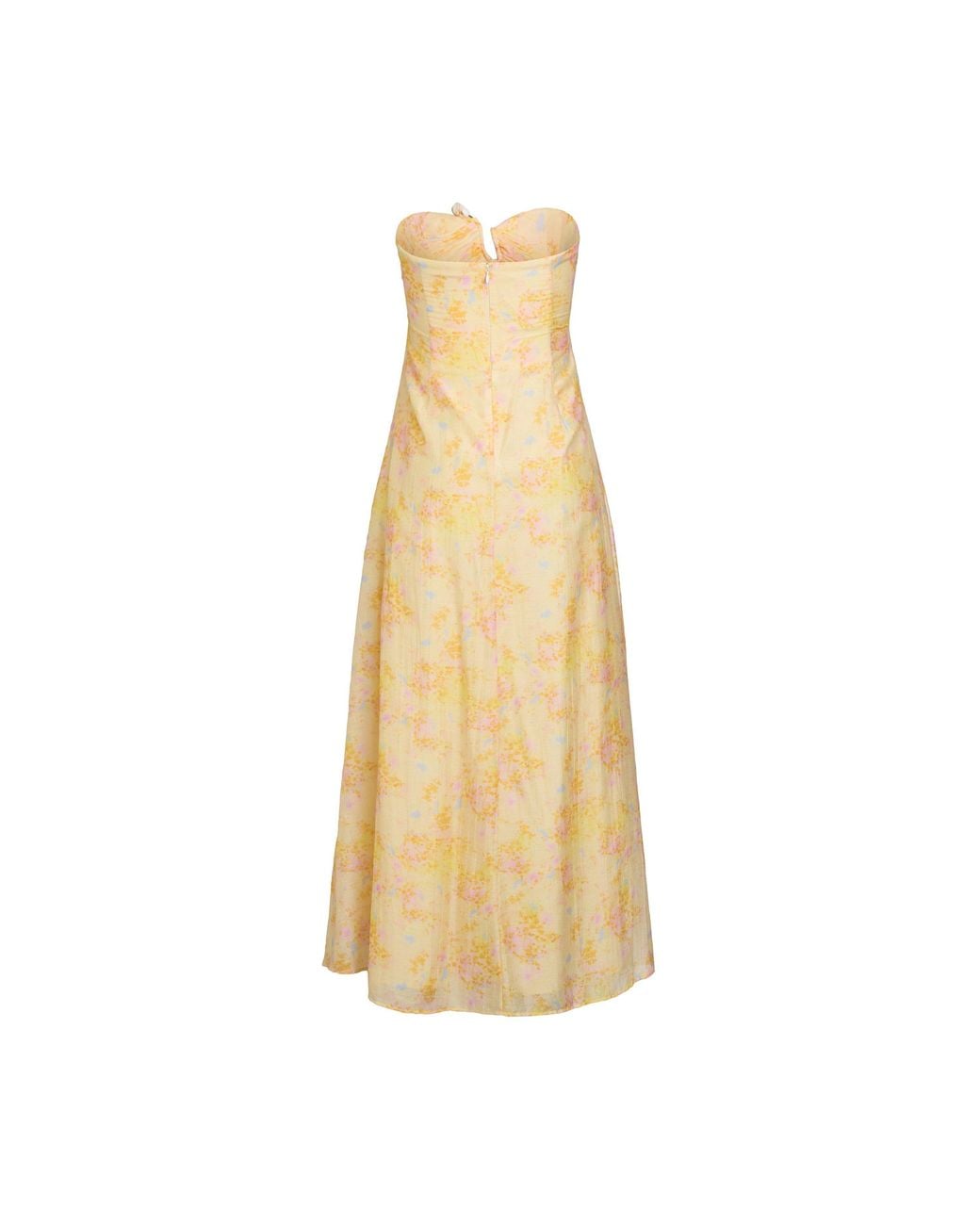 Bardot Metallic Amina Strapless Maxi Dress