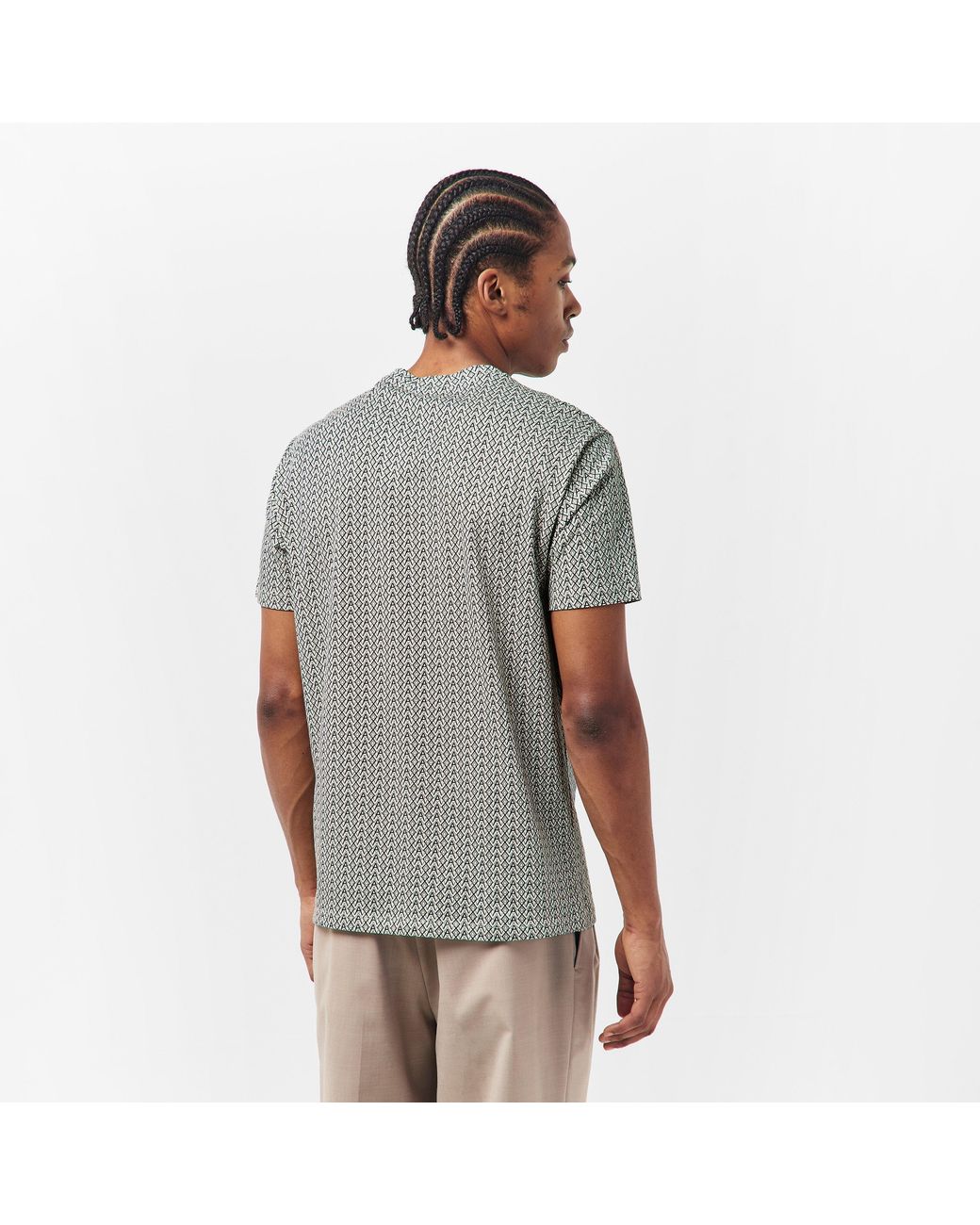 ARMANI EXCHANGE Gray Ax All Over Print T-Shirt for men
