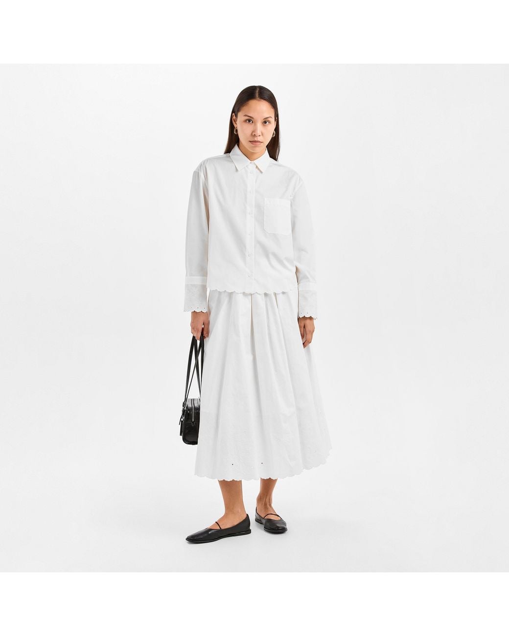 Weekend by Maxmara White Pio Midi Skirt