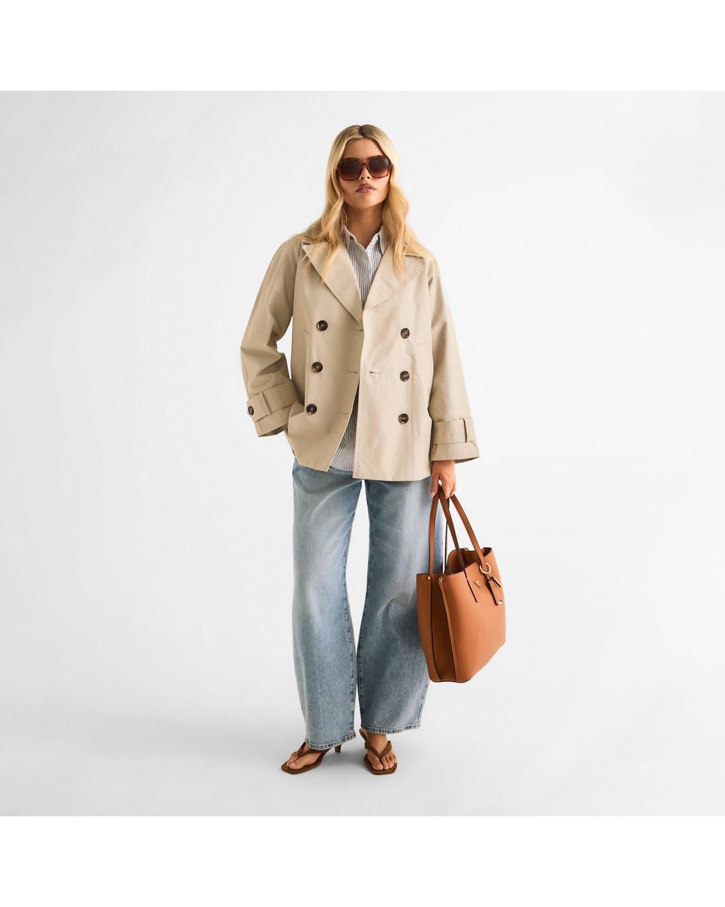 Guess Brown Oversized Sunglasses