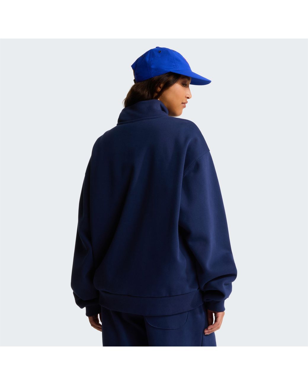 The North Face Blue Box 1/4 Zip Fleece for men