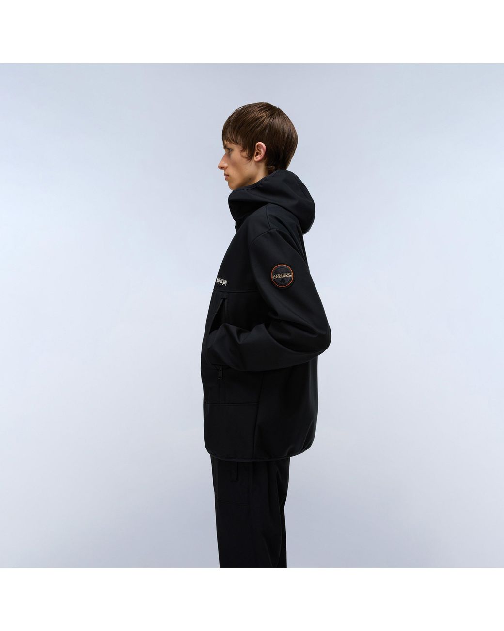 Napapijri Black Napa Biois Zip Ventilation Rain Anorak for men
