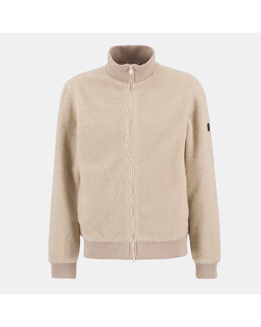 Barbour Natural Dinstone Fleece Long Sleeve Teddy Coat for men
