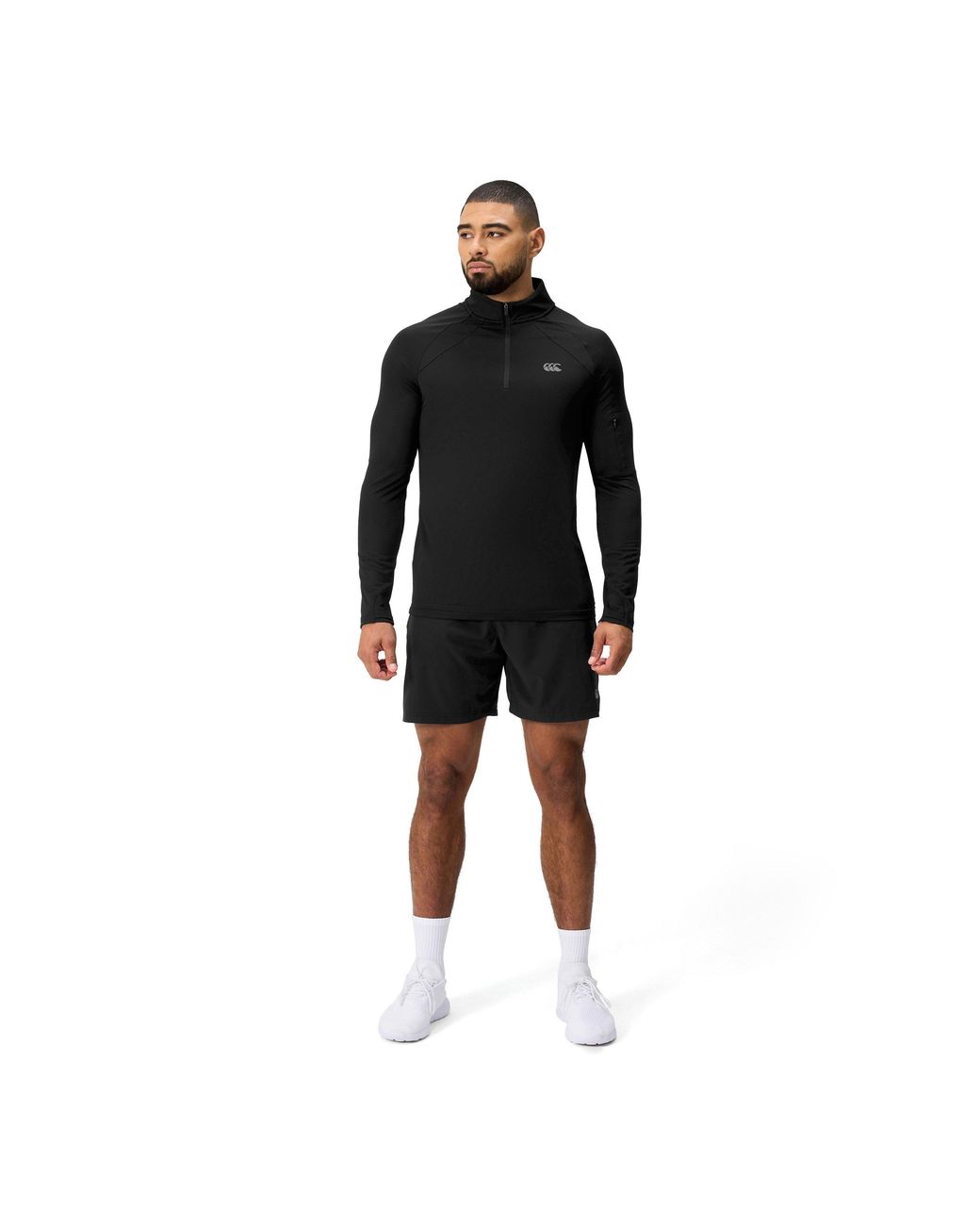 Canterbury Black Tempo Long Sleeve T-Shirt for men