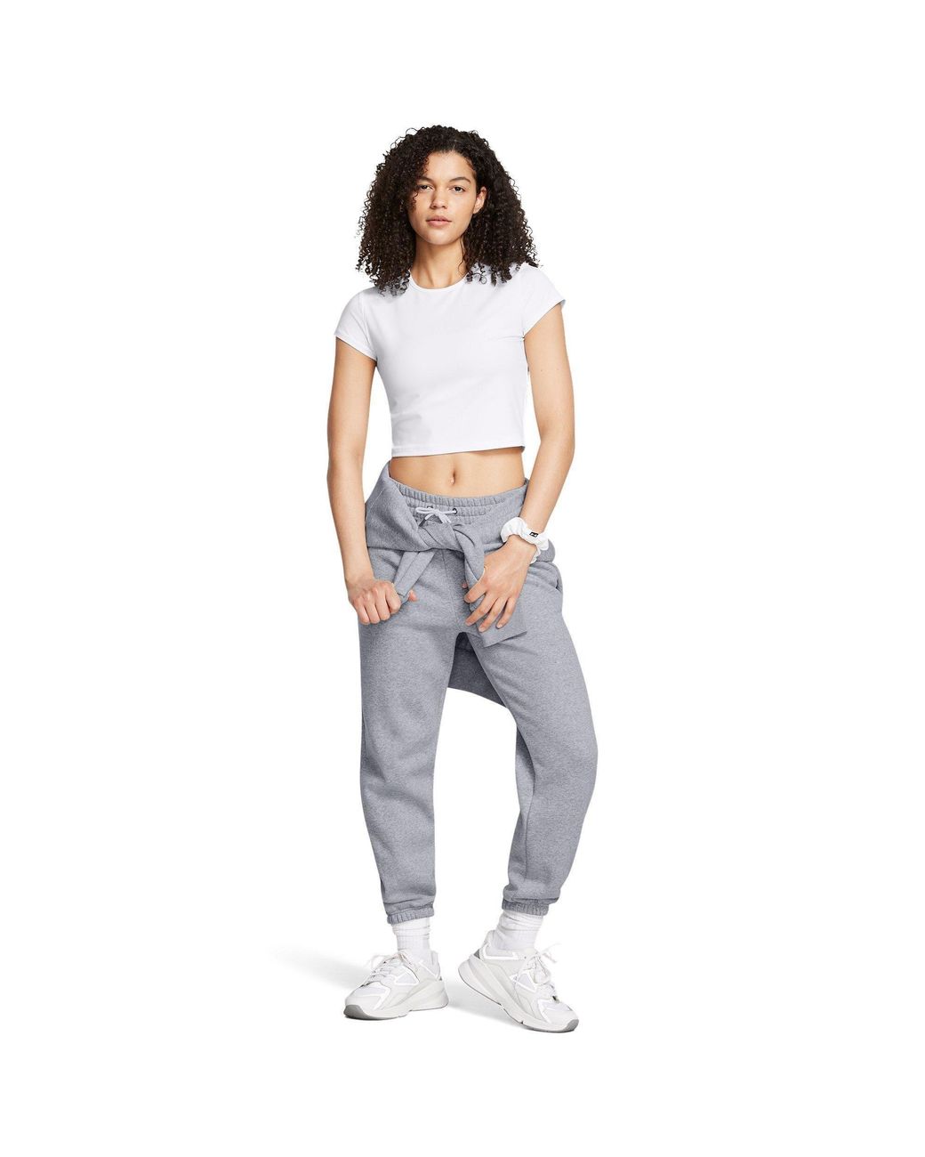 Under Armour White Short-Sleeve Performance Gym Top