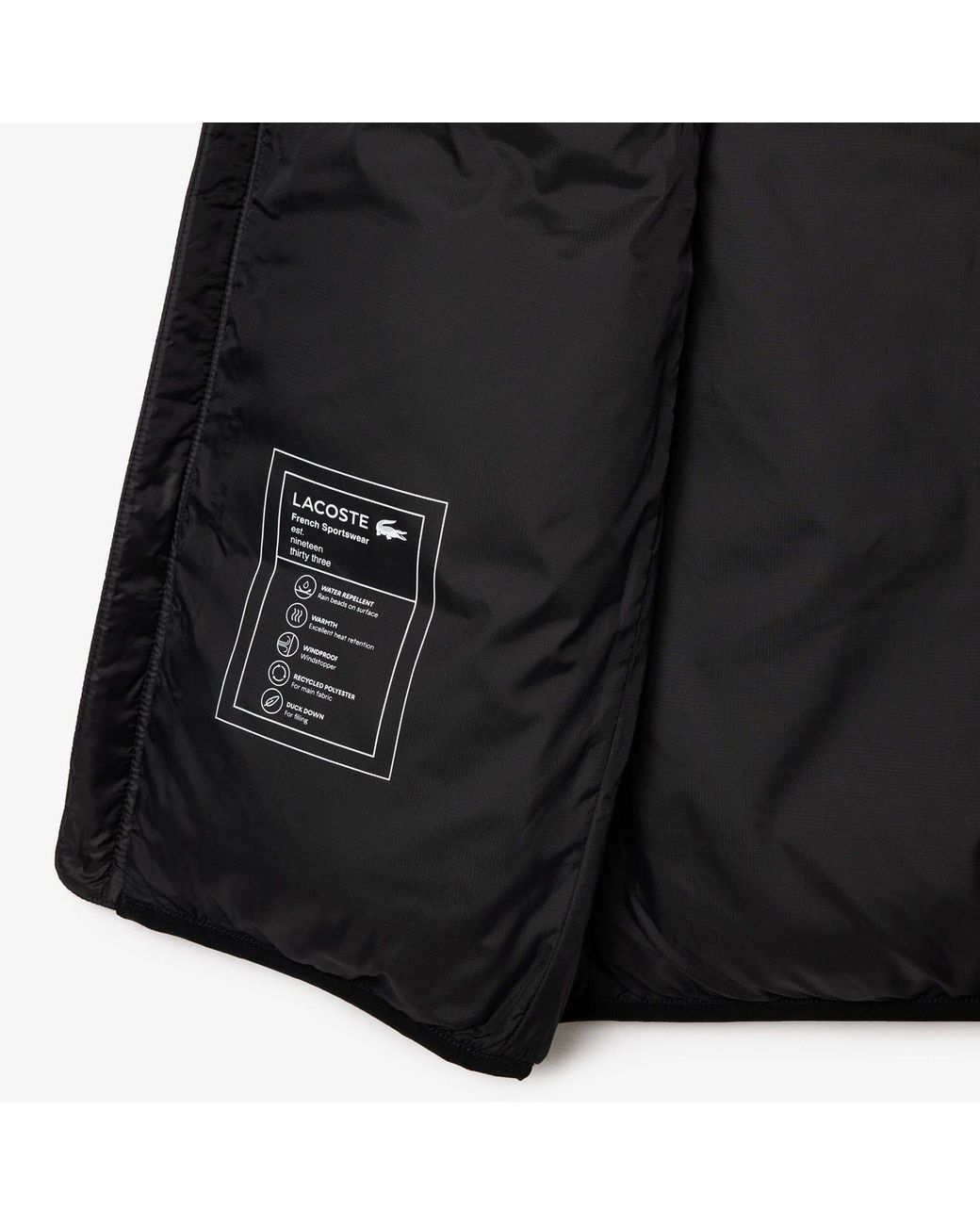 Lacoste Black Gilets for men