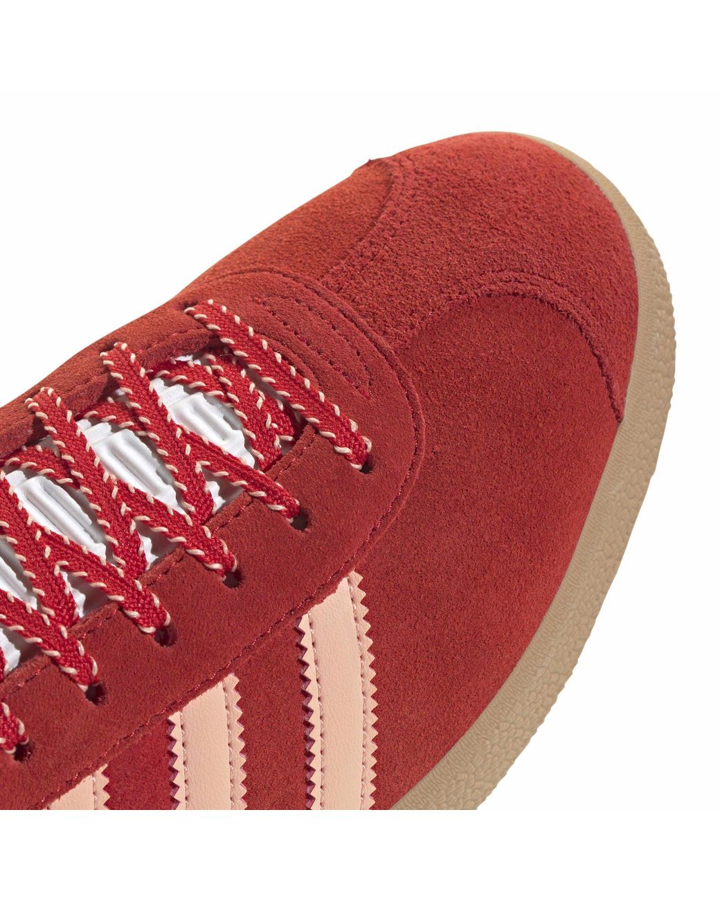 Adidas Red Suede Lowtop Sneakers