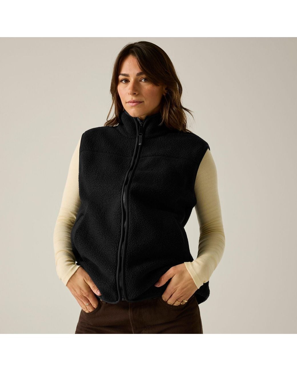 Regatta Black Frankie Borg Fleece Bodywarmer