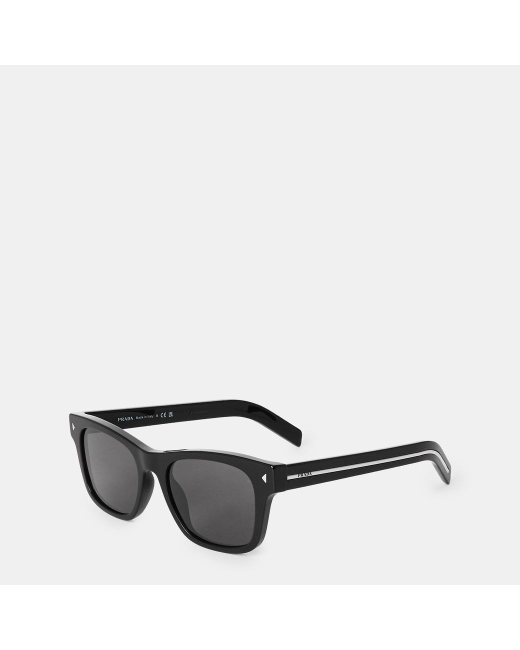 Prada Gray Square Sunglasses for men