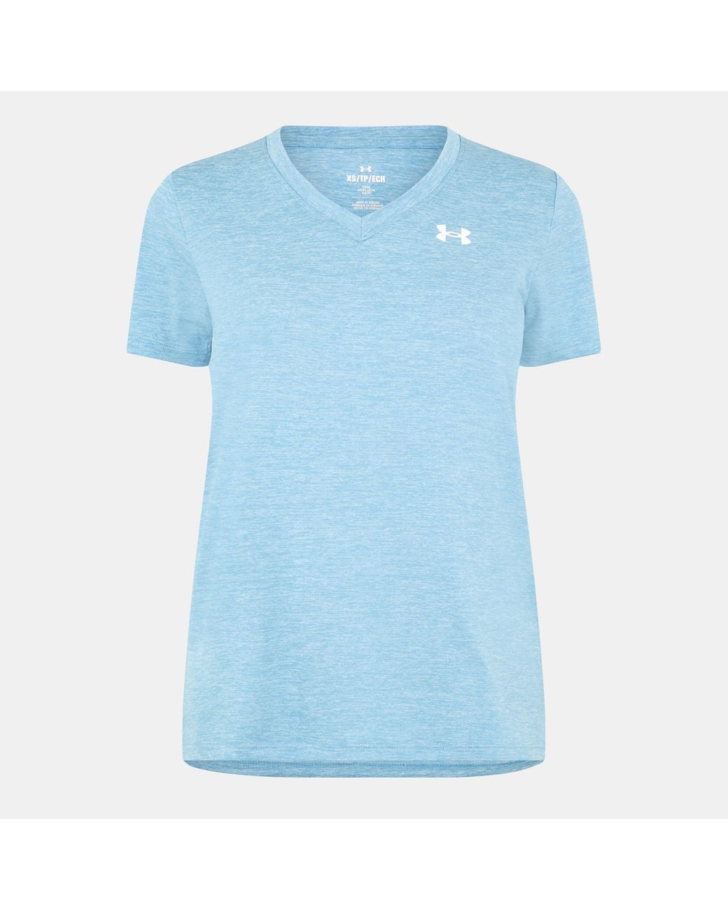 Under Armour Blue Tech Twist V-Neck Short Sleeve