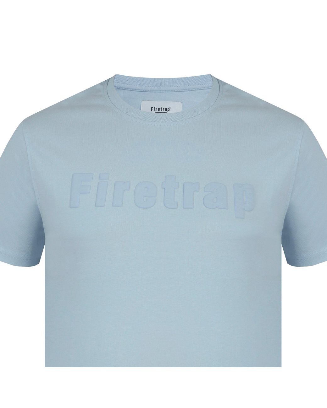 Firetrap Blue Large Logo T-Shirt for men
