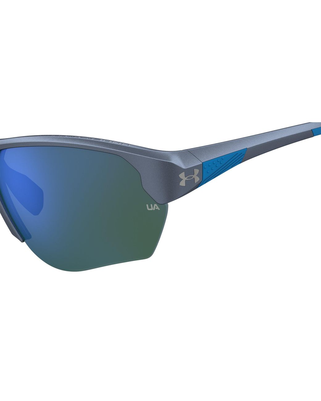 Under Armour Blue Compete Wrap Sunglasses for men