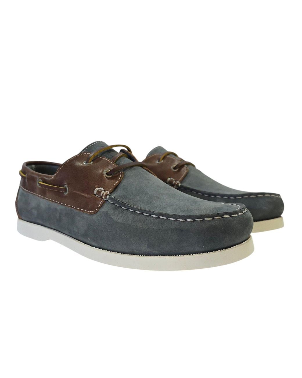 Jack Wills Blue Leather Boat Shoes for men