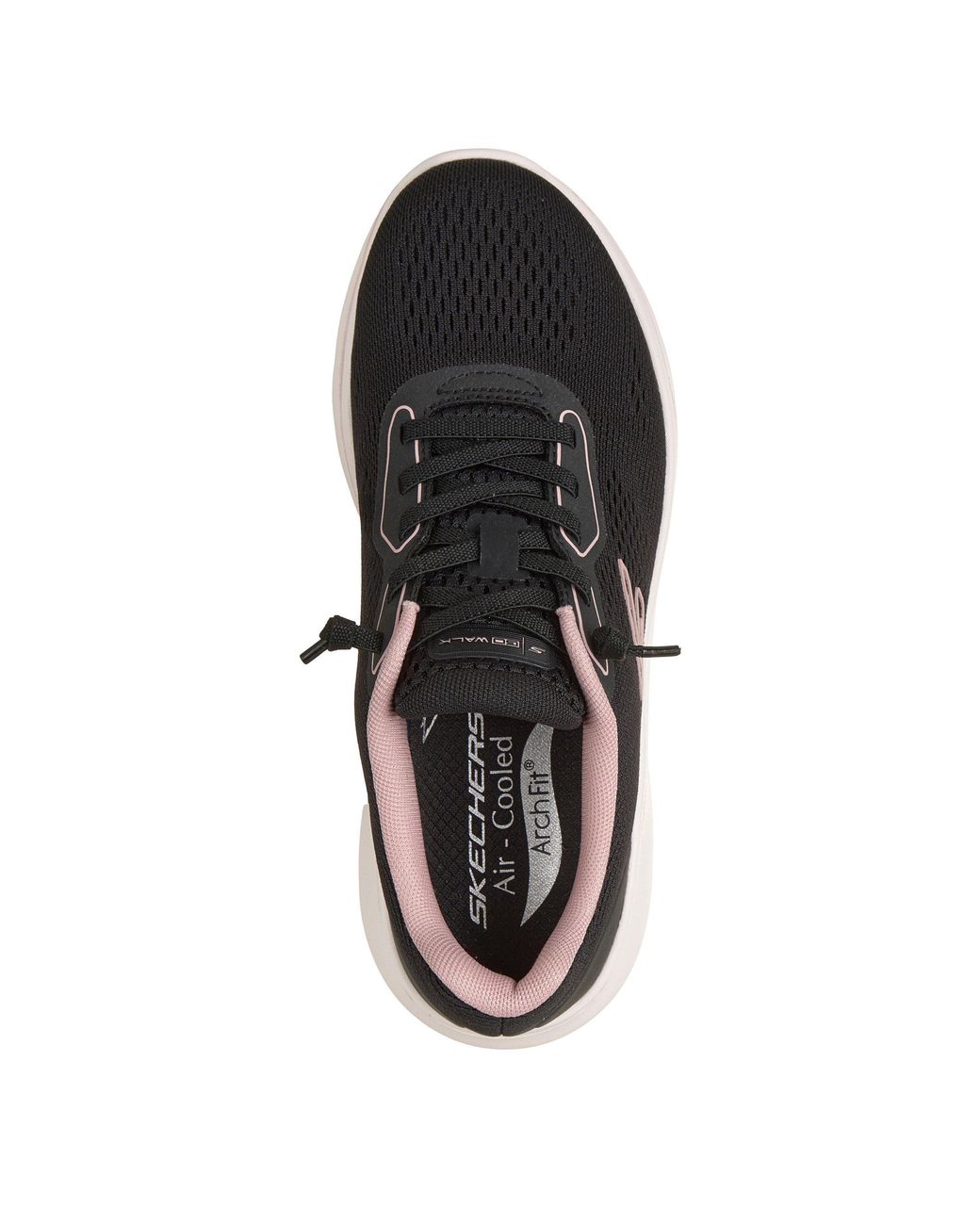 Skechers Black Go Walk Arch Fit N-Joy Low-Top Trainers