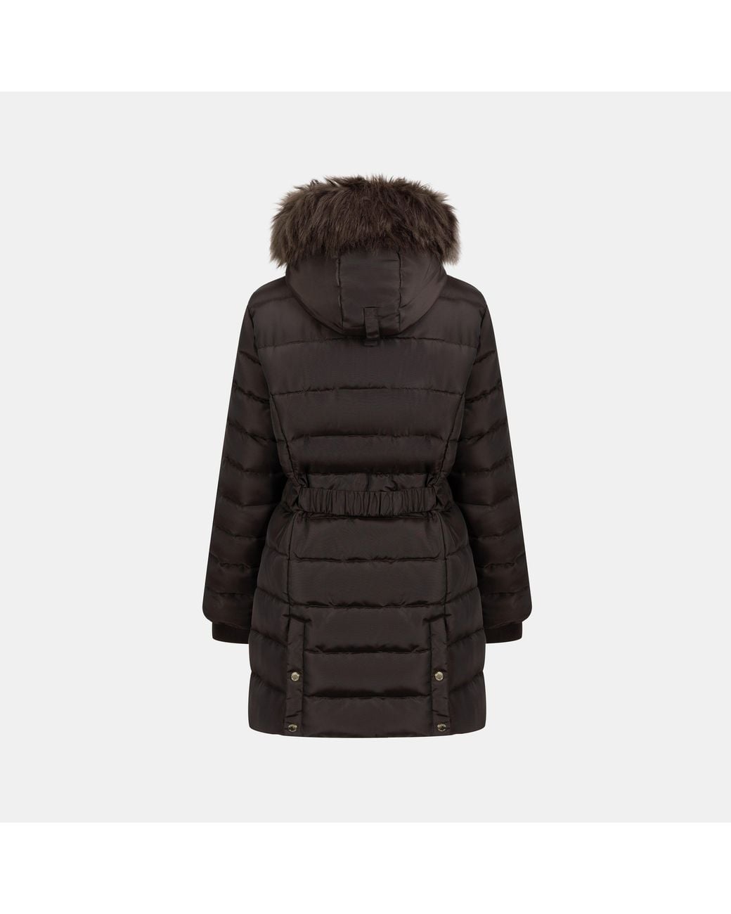 Firetrap Black Long Sleeve Mid-Length Puffer Jacket