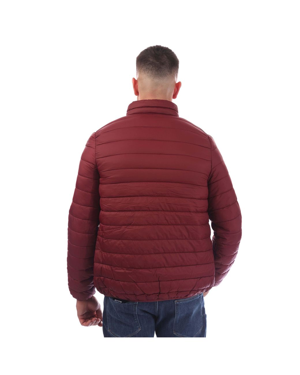 Aquascutum Red Long Sleeve Medium Puffer Jacket for men