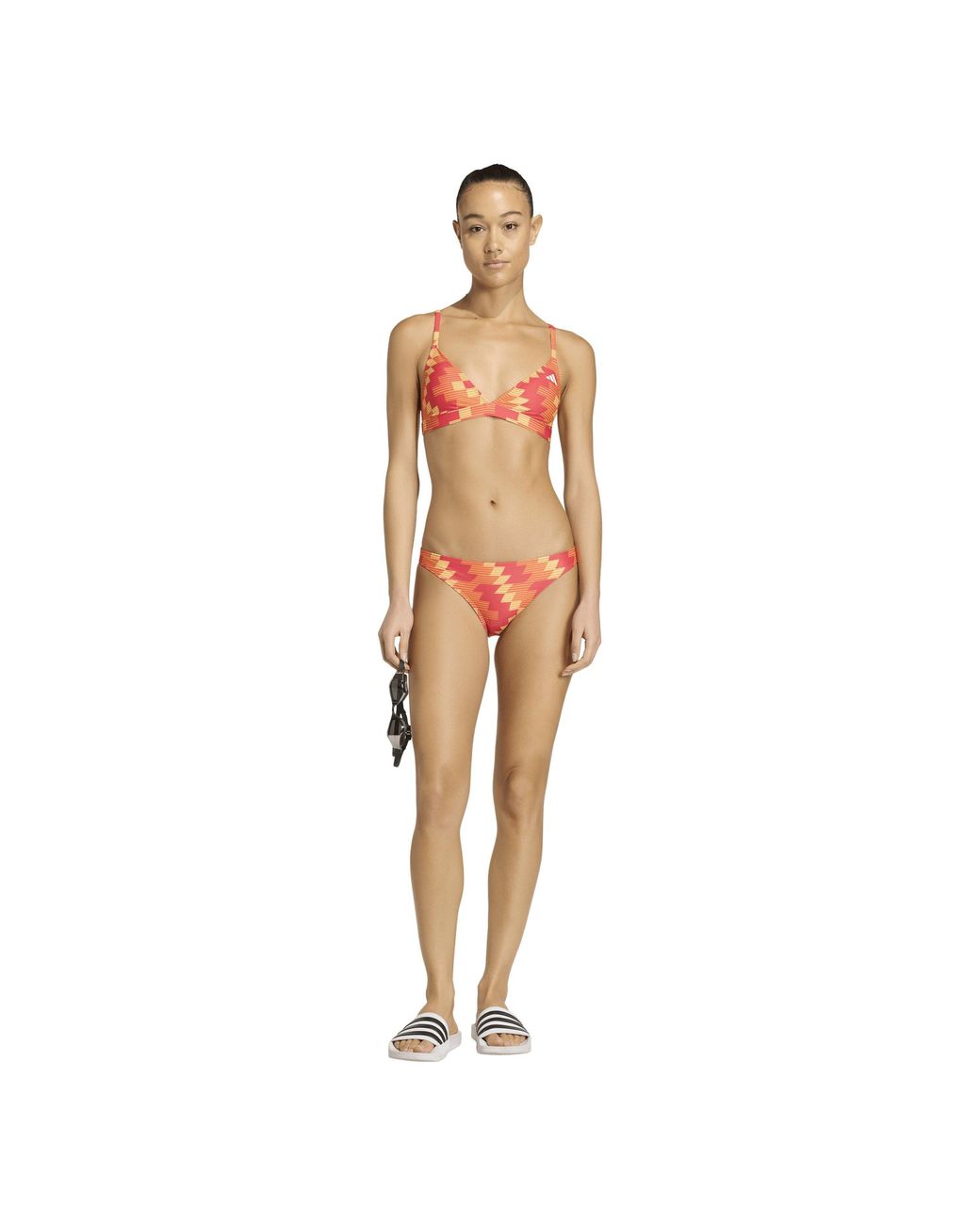 Adidas Red Two Piece Swimsuit