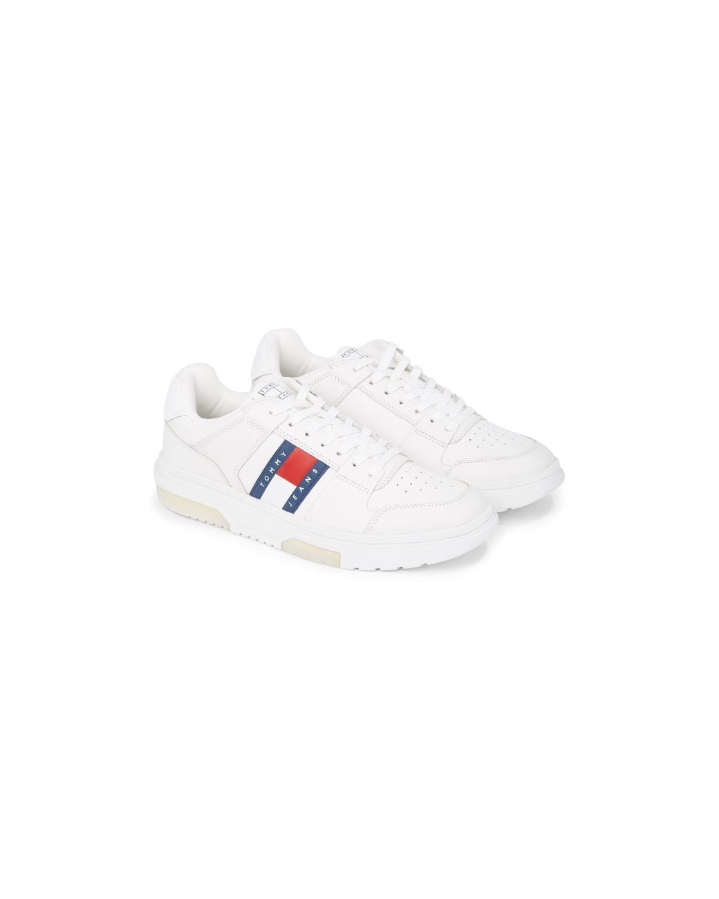 Tommy Hilfiger White The Brooklyn Leather Ess for men