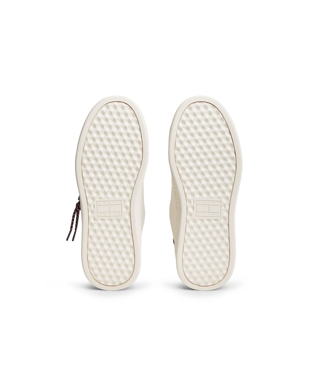 Tommy Hilfiger White Logo Leather Low-Top Trainers