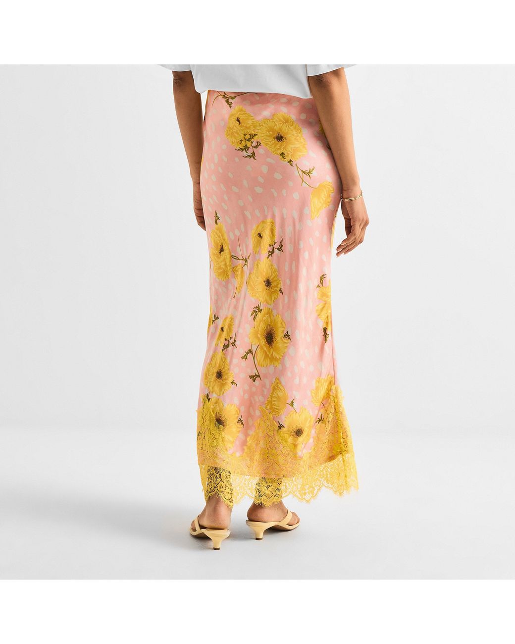 Never Fully Dressed Yellow Midi Skirt