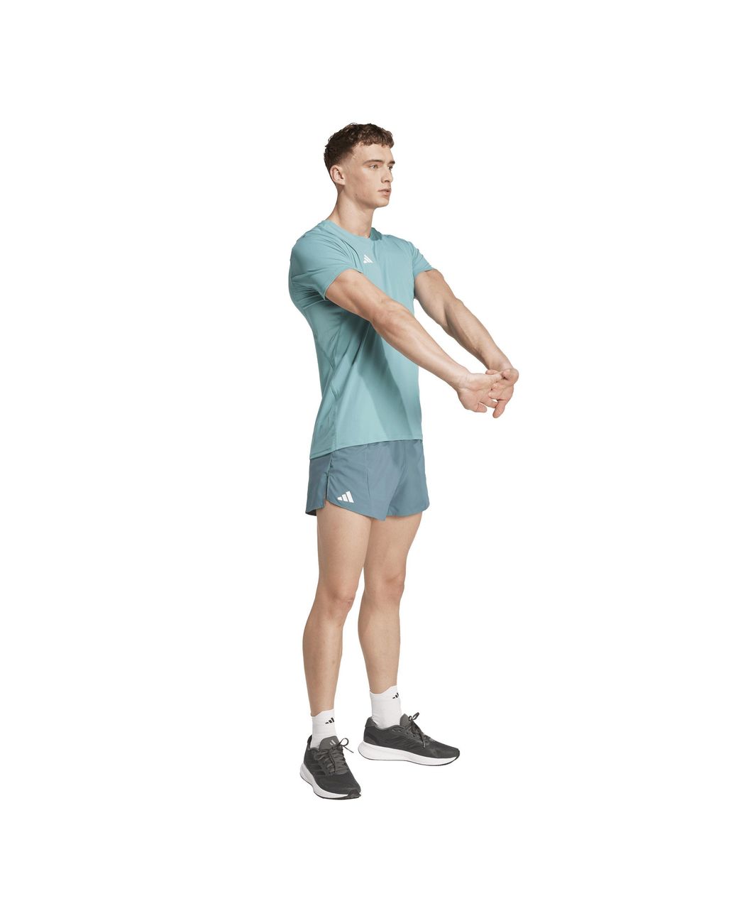 Adidas Blue Adizero Essentials Running T-Shirt for men