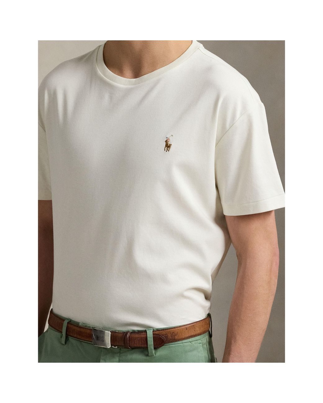 Polo Ralph Lauren White Regular Fit Pima T-Shirt for men