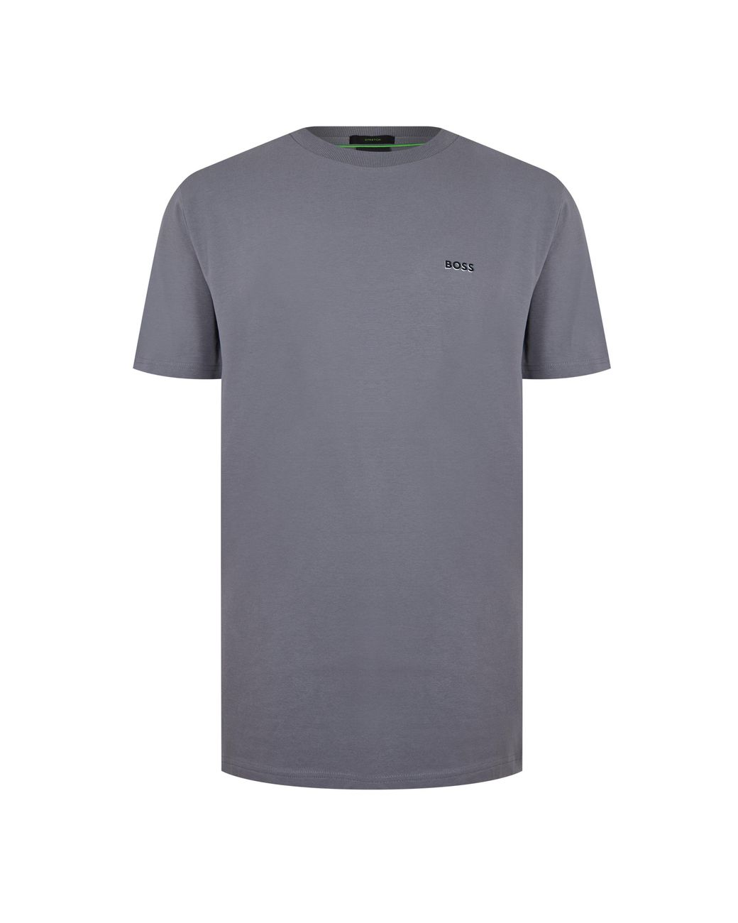 Boss Gray Crew Logo T Shirt for men