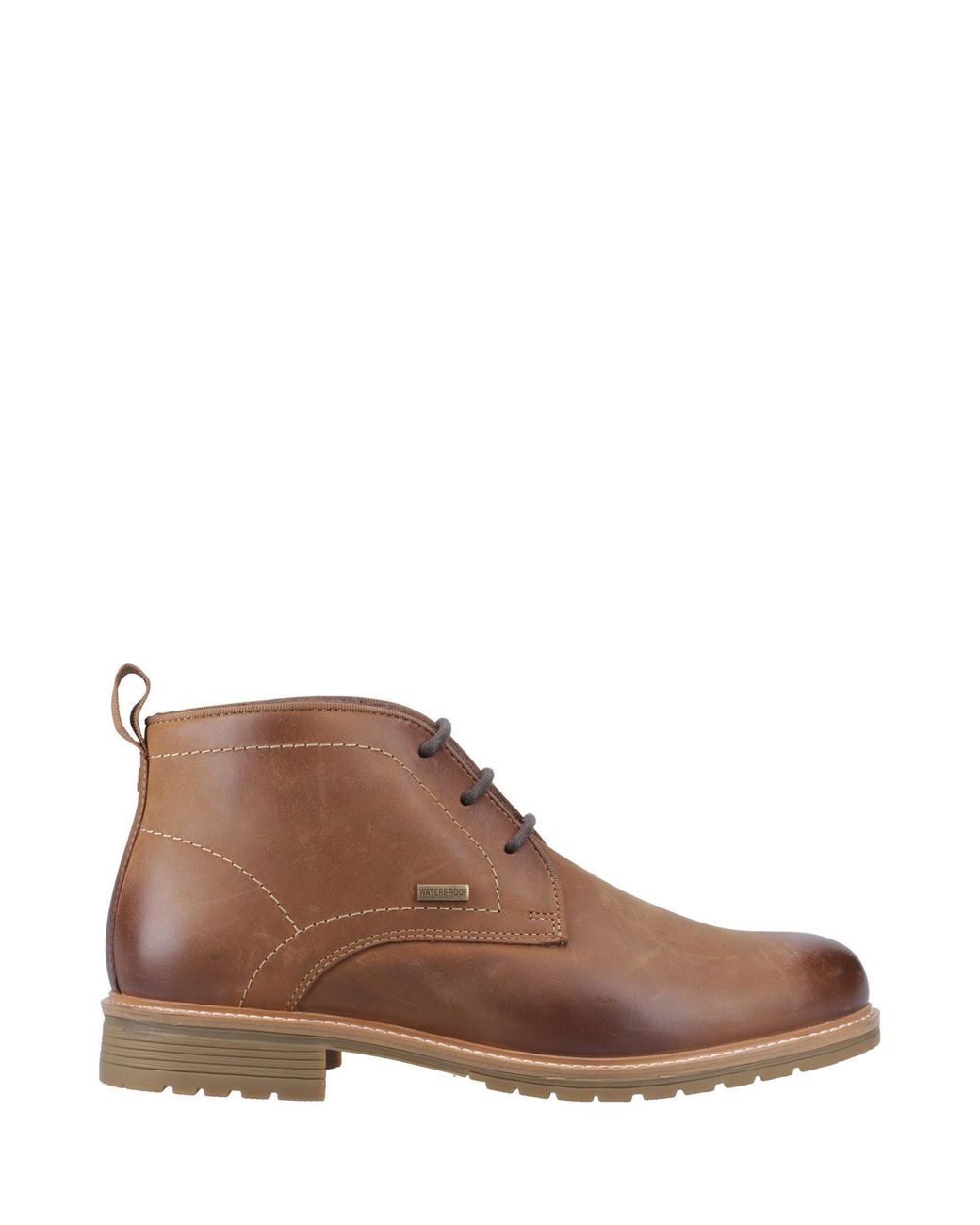 Hunter Brown Jura Waterproof Leather Flat Ankle Boots for men