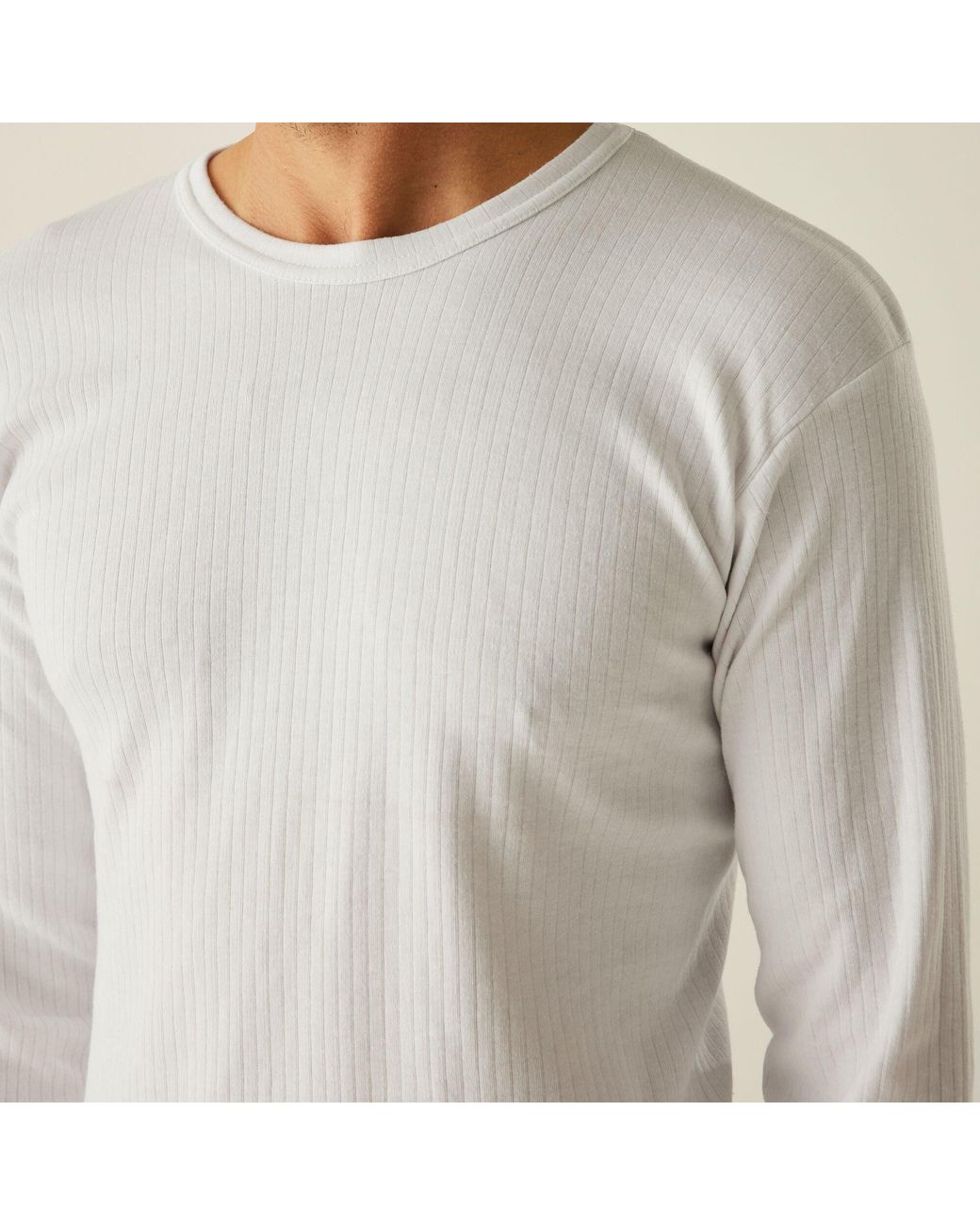 Regatta White Long Sleeve Thermal Vest for men