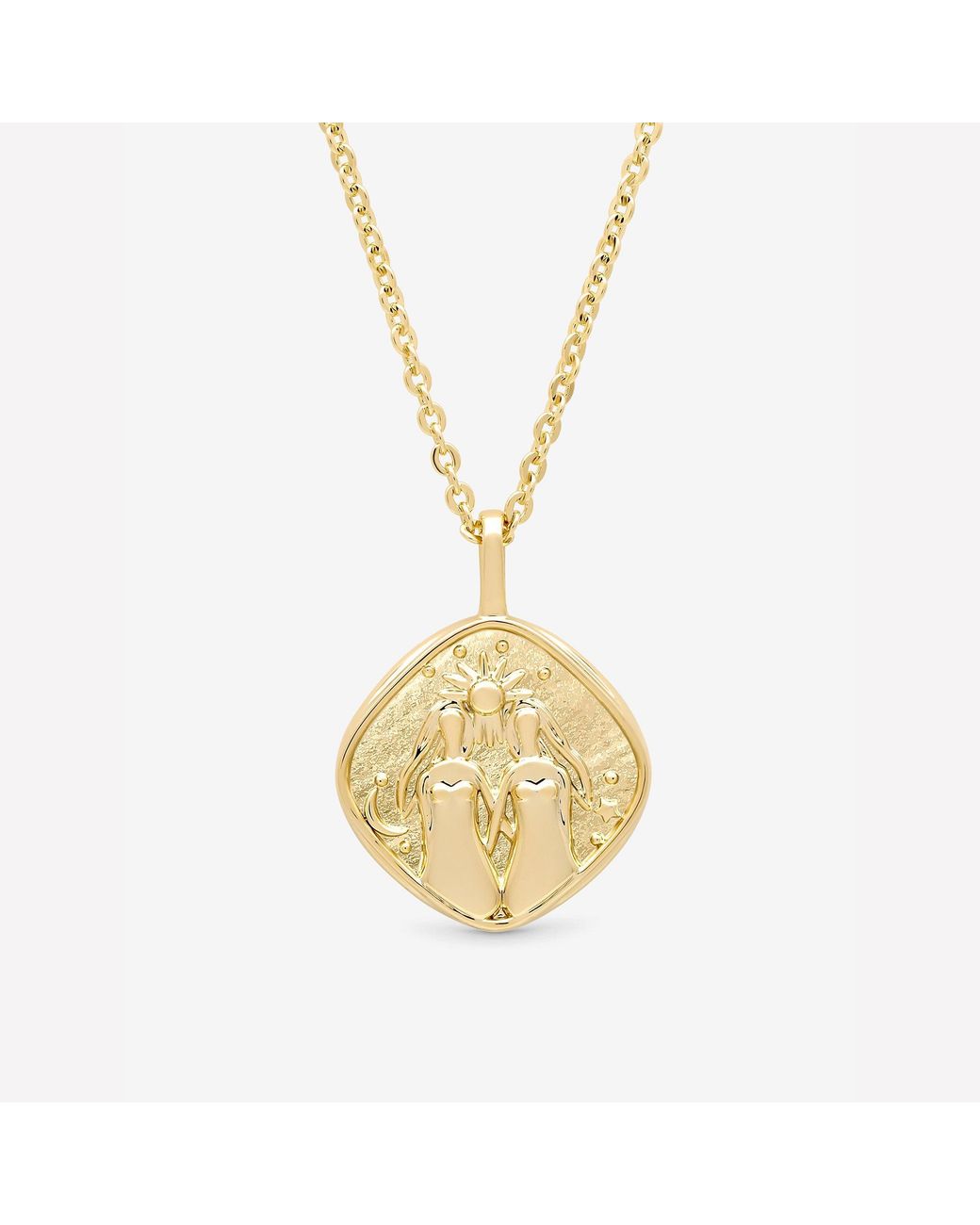 Jon Richard Red Plated Molten Horoscope Necklace